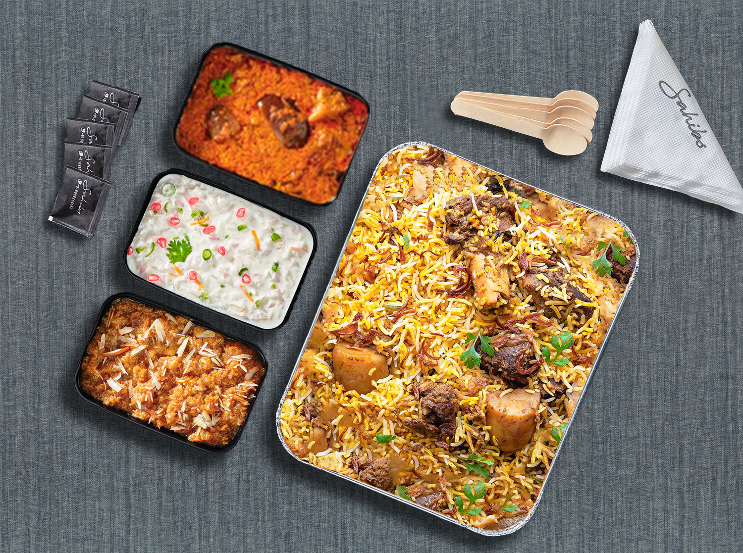 Hyderabadi Mutton Biryani - Serves 5 People