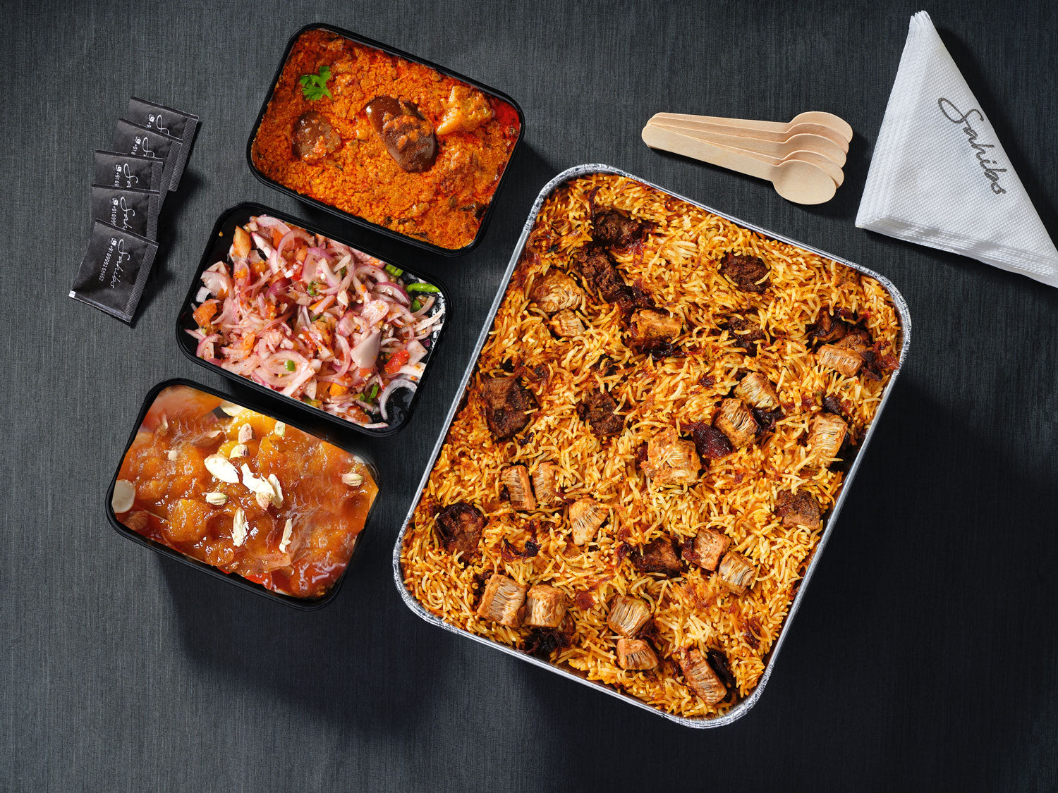 Vegan Tender Jackfruit Biryani - Serves 5 People (Chennai Wedding Style)