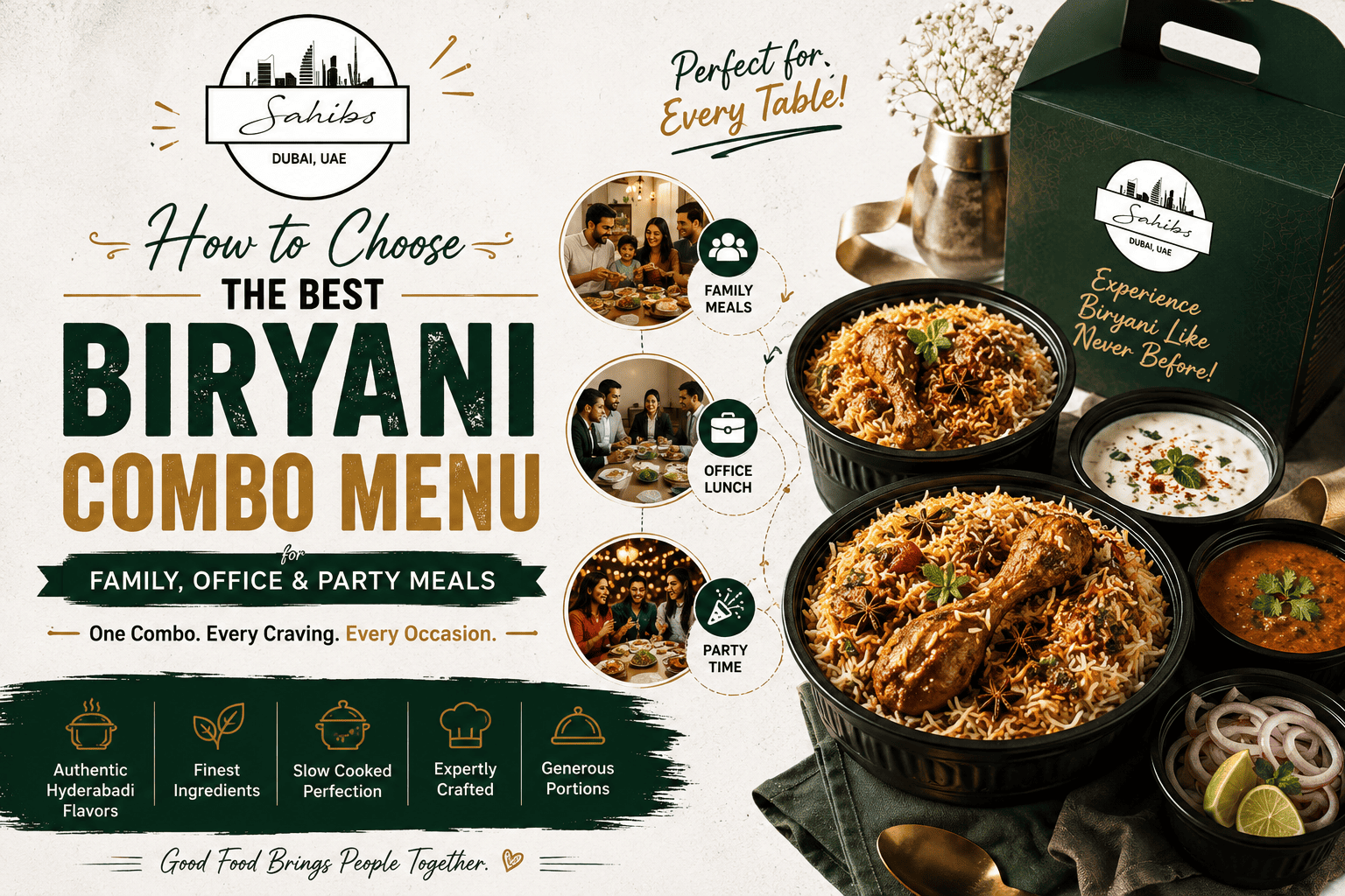 How to Choose the Best Biryani Combo Menu for Family, Office & Party Meals