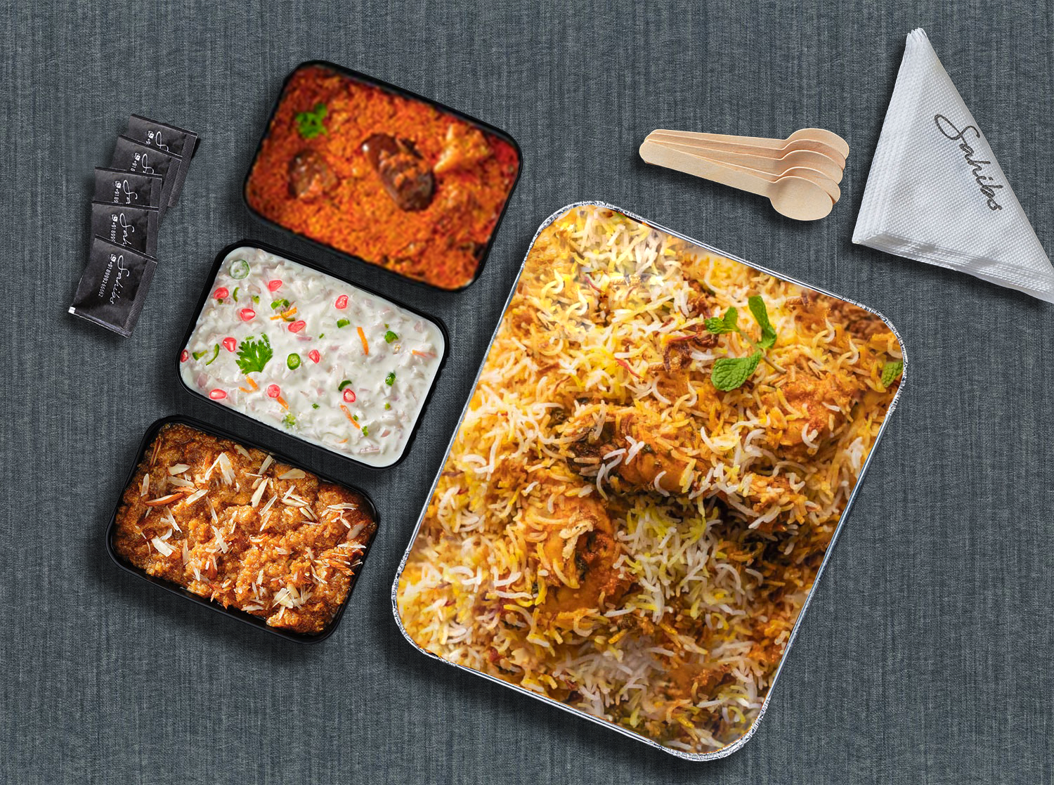 Hyderabadi Chicken Biryani - Serves 5 People