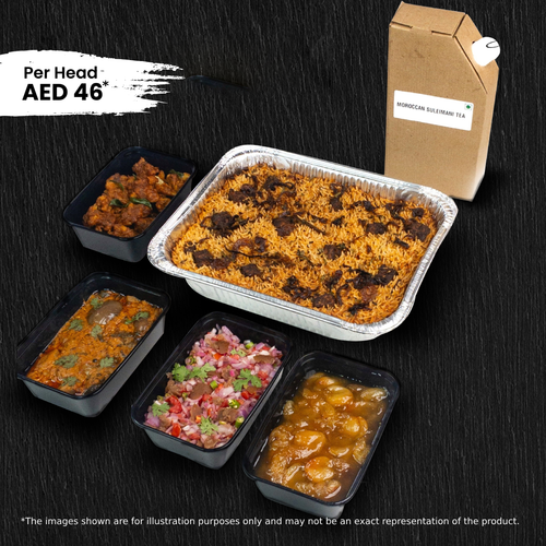 Vegan Tender Jackfruit Biryani Combo - Serves 5 People – AED 46*/ Person