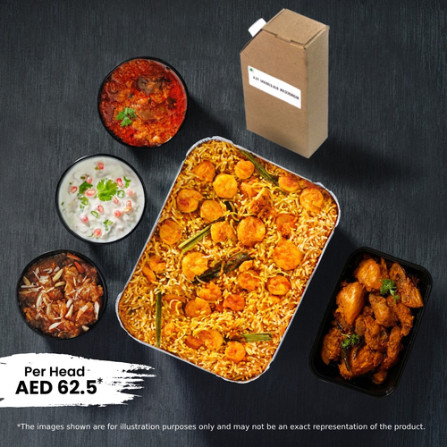 Prawn Biryani Combo - Serves 2 People – AED 62.5*/ Person