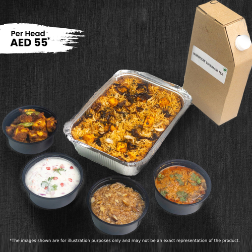 Paneer Biryani Combo – Serves 2 People – AED 55*/ Person