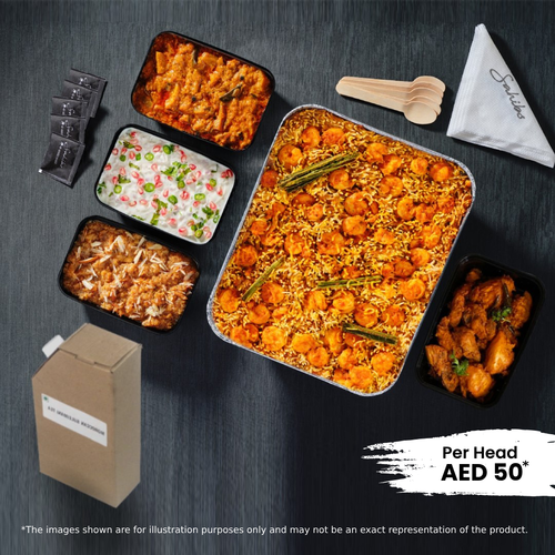 Prawn Biryani Combo - Serves 5 People - AED 50*/ Person